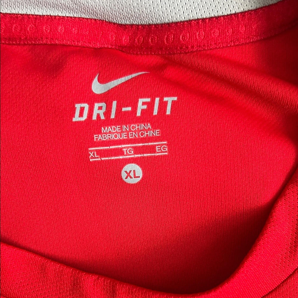 Nike: Men's Long Sleeve Training Top - University RED/Cool - Picture 2 of 6